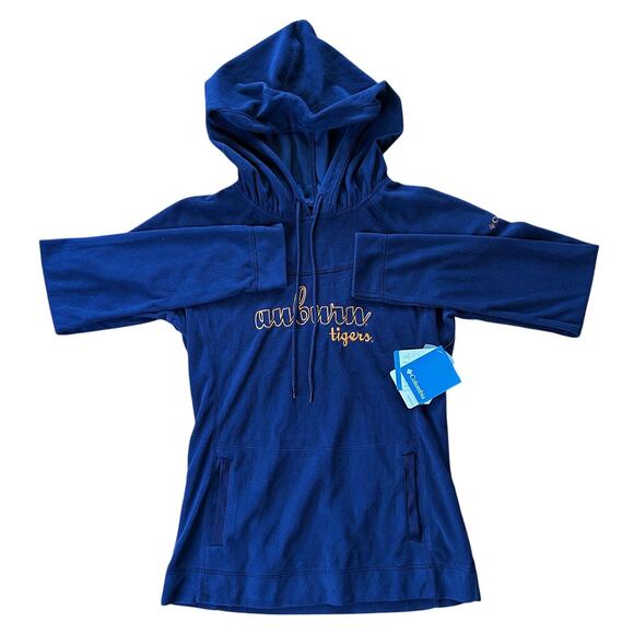NWT Columbia Auburn Tigers Blue Fleece Hoodie Women's Medium - Picture 1 of 7